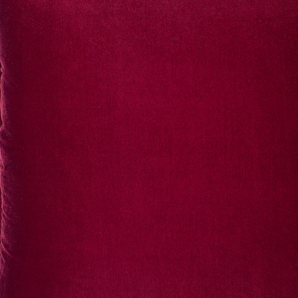 Surya Velvet Glam Burgundy Pillow Shell With Polyester Insert 20"H X 20"W