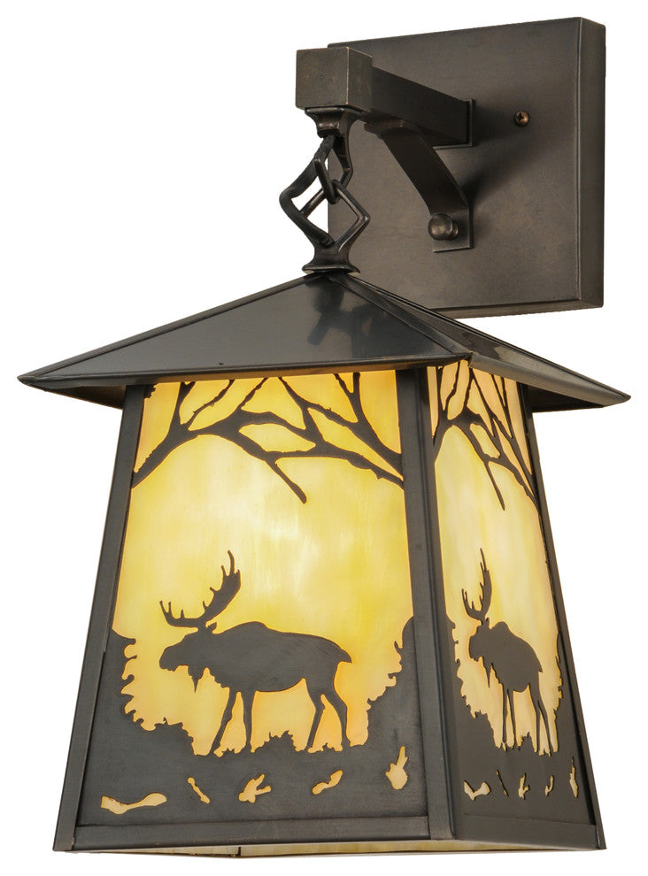 8W Stillwater Moose at Dawn Hanging Wall Sconce
