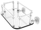 Waverly Place Wall-Mount Glass Guest Towel Tray, Matte White