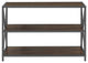X Frame 40" Industrial Wood Bookshelf - Dark Walnut