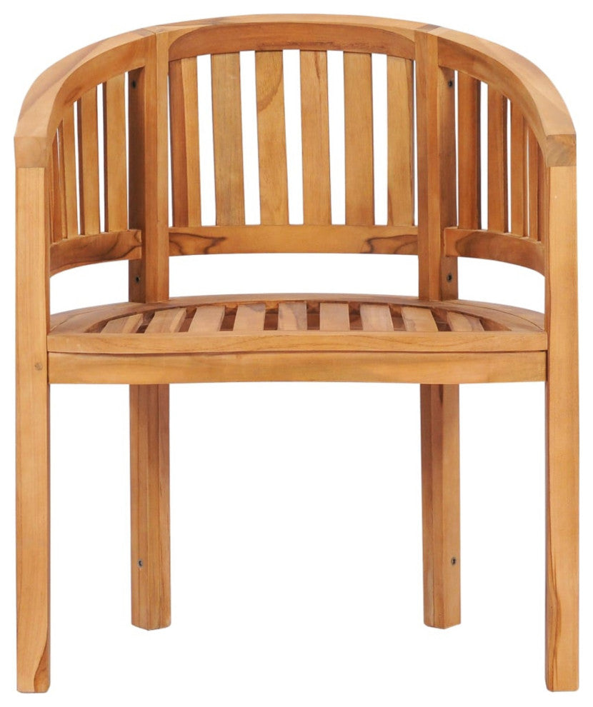 Vidaxl Banana Chair Solid Teak Wood