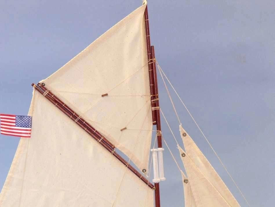 Wooden Defender Limited Model Sailboat, 25"
