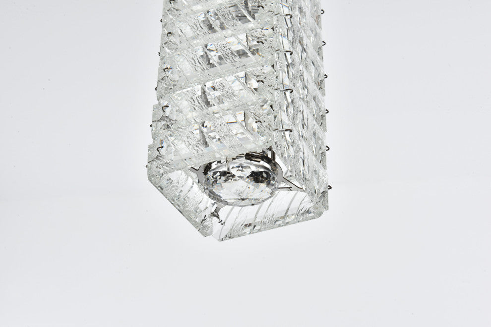 Home Living 32" LED Pendant, Chrome