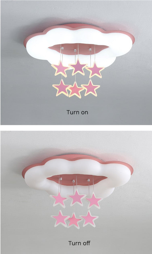 Saint-Nicolas | Creative LED Chandelier for kids room, Pink