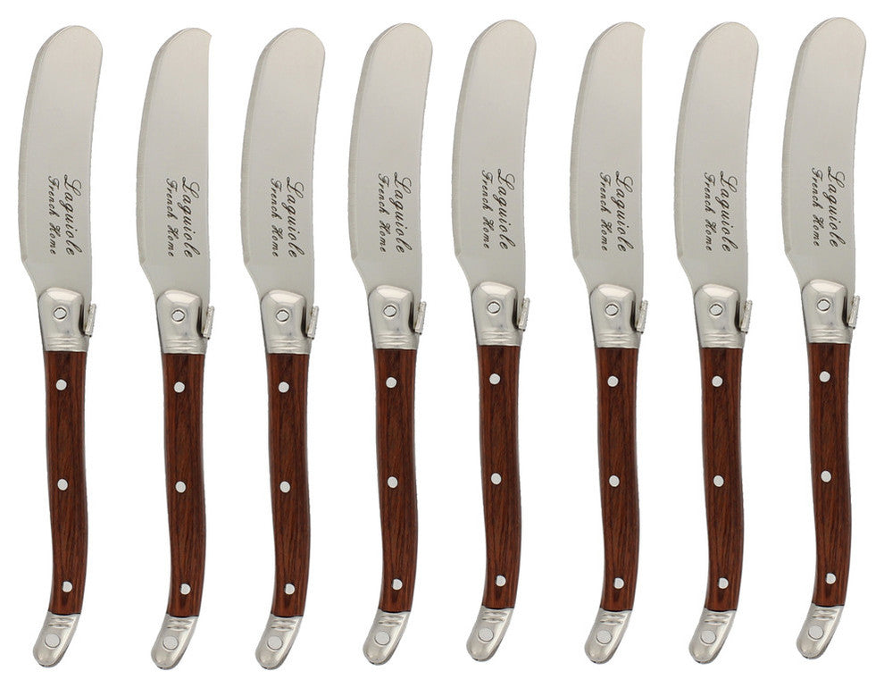 French Home Laguiole Spreaders, Set of 8, Pakkawood