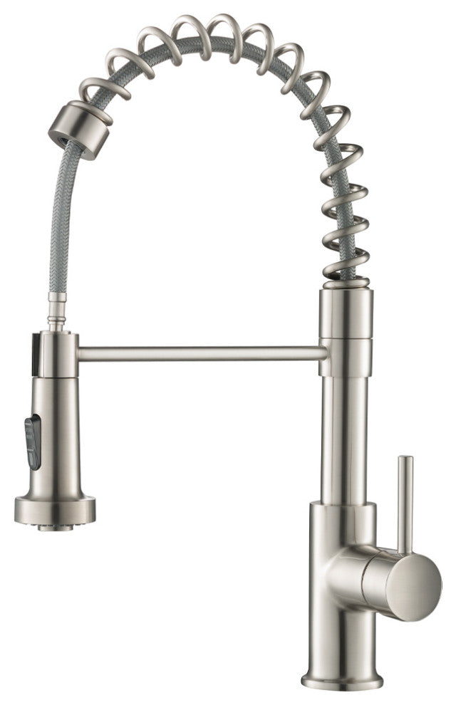 Blossom Lead Free, Solid Brass, Single Handle, Pull Out Kitchen Faucet, Brush Ni