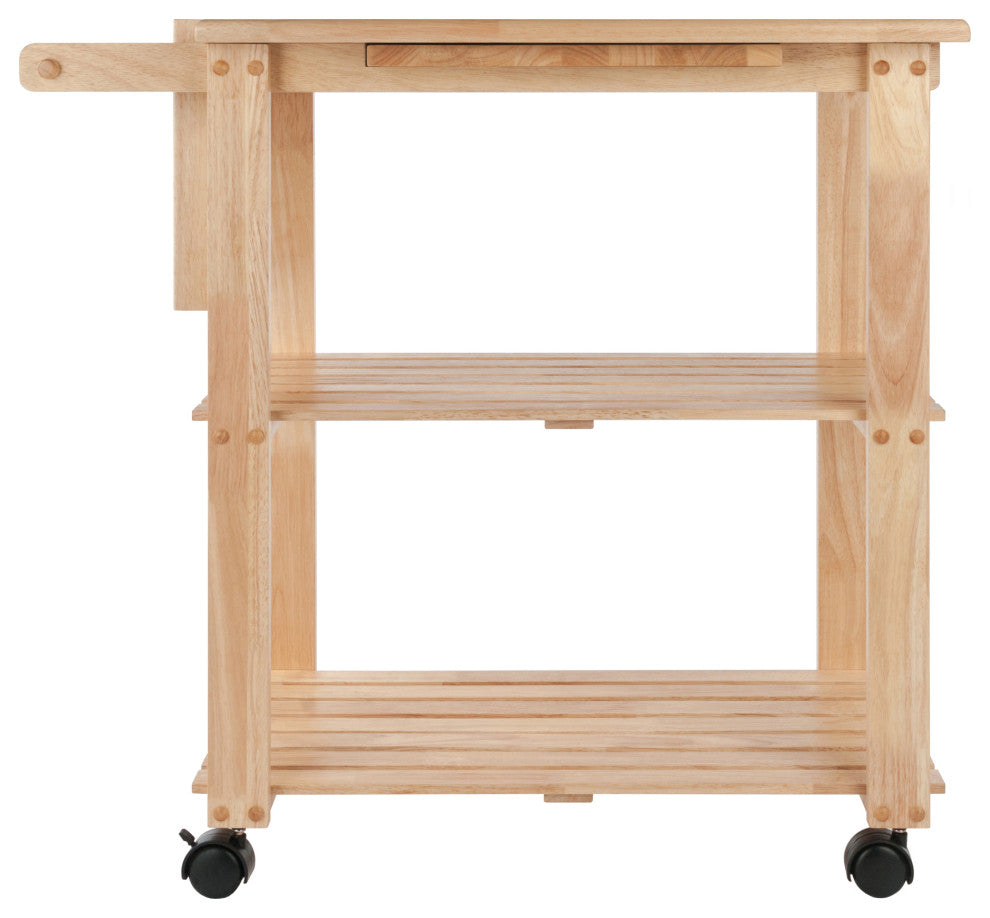 Mario Utility Kitchen Cart, Natural