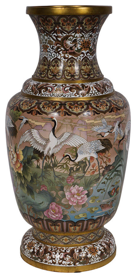 Consigned Antique Chinese Cloisonne Vase