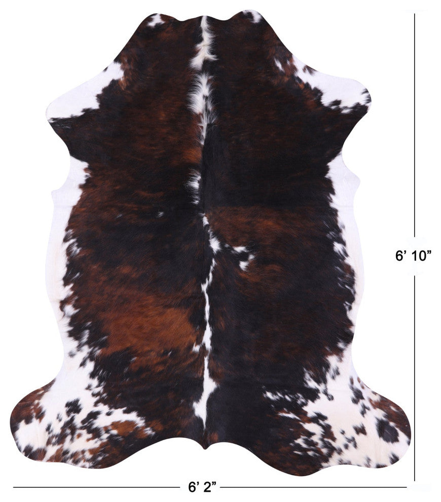 Natural Cowhide Rug 6' 10" X 6' 2" C2414