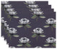 Floral Bunch 18"x14" Purple Floral Print Placemat, Set of 4