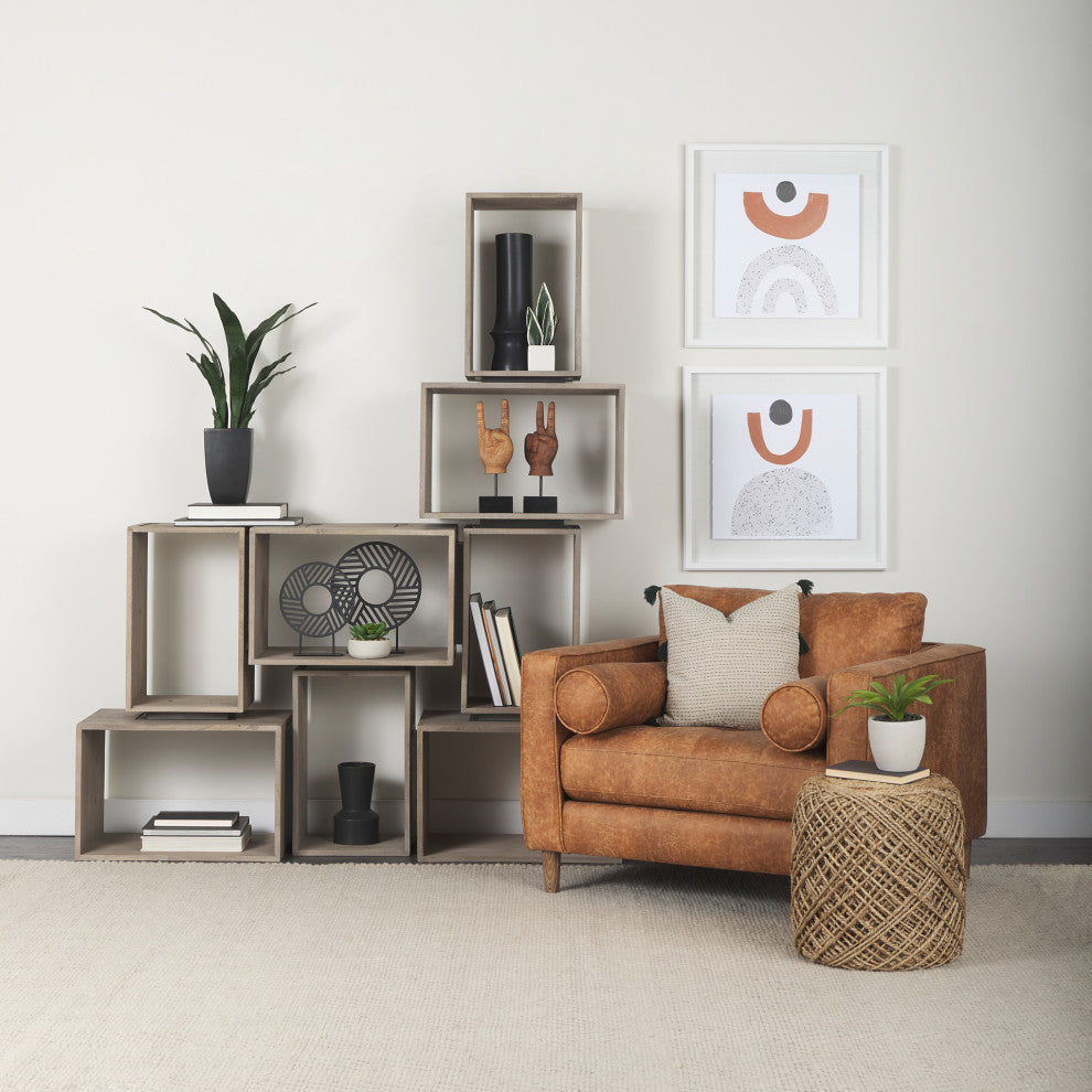 Micra 9.1Lx2.6Wx10.9H Matte Black Metal Decorative Object on a Stand