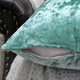 Crushed Velvet Pillow Cover 4 Piece Set, North Sea, 20" X 20"