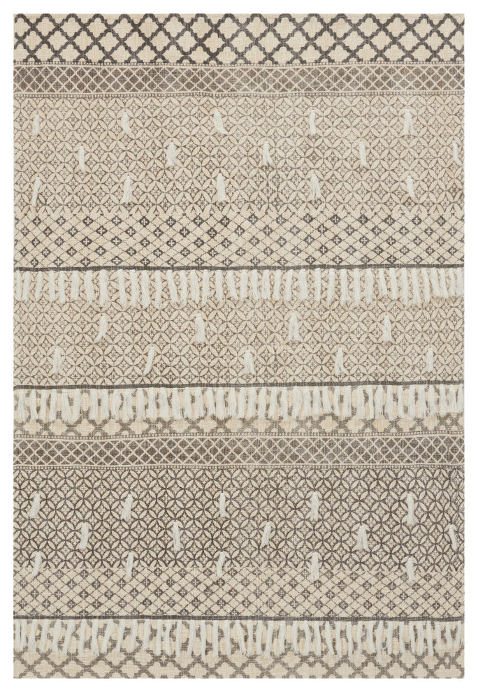 Nourison Home 50"x60" Mina Victory Throw Stonewash Throw Natural Throw Blanket