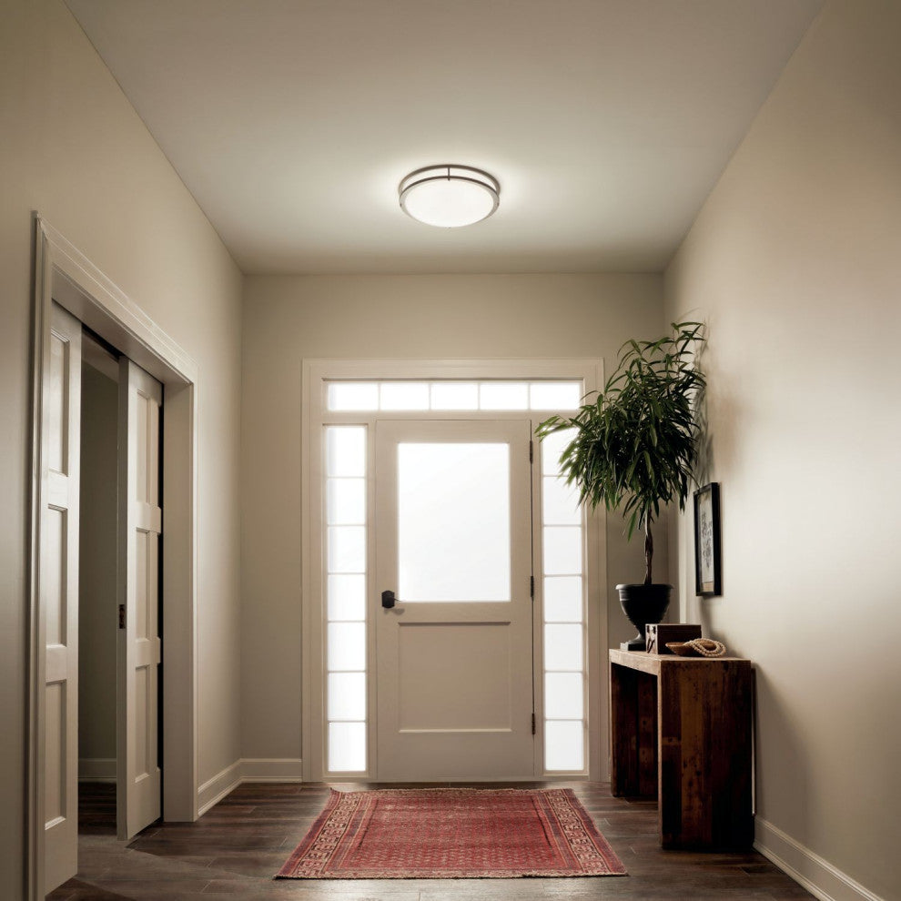 Kichler Avon 1 Light LED Flush Mount, Olde Bronze, 32