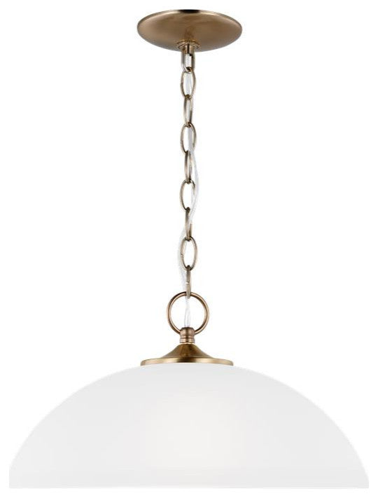 Geary Pendant Light in Satin Brass