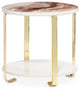 Ariana End Table, Gold