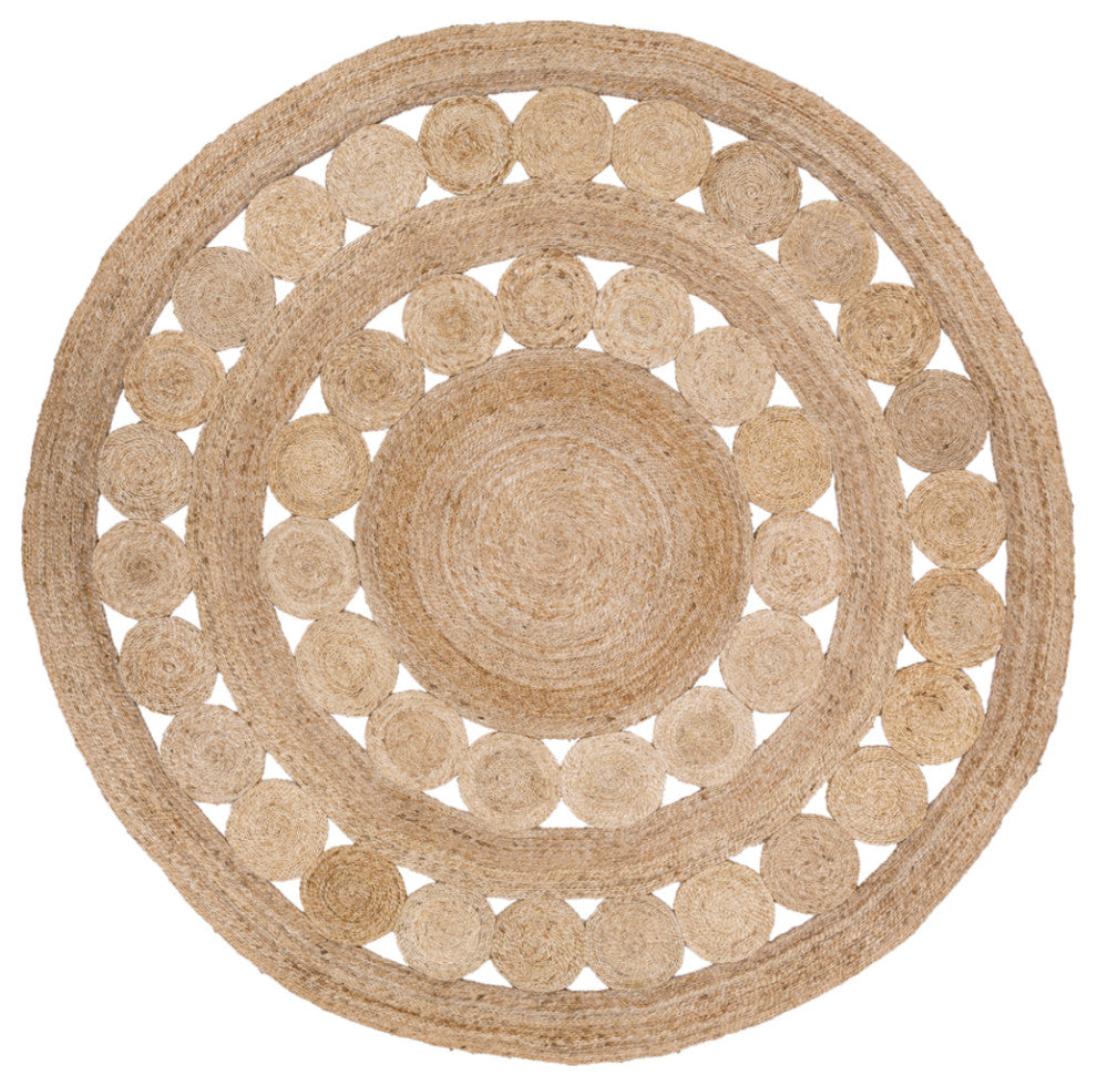 Surya Sundaze SDZ-1005 Natural Fiber Area Rug, Wheat, 5' Round