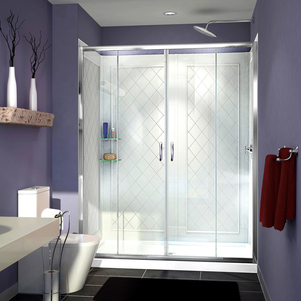 DreamLine Frameless Sliding Shower Door, DL-6115C-01CL