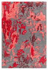 Brynn Contemporary Area Rug, Red, 7'9"x10'6"