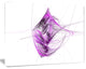 Purple on White Fractal Illustration, Abstract Canvas Art Print, 60x40