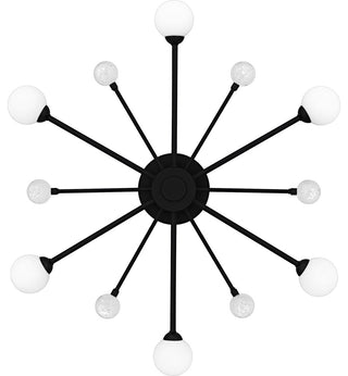 Quoizel QSF6781 Combe 6 Light 30"W Semi-Flush Ceiling Fixture - Matte Black