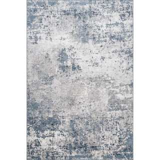Nuloom Zoe Faded Abstract Contemporary Vintage Area Rug, Blue 4'3"x6'