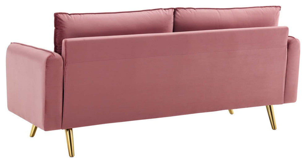 Sofa, Velvet, Pink, Modern, Living Lounge Room Hotel Lobby Hospitality