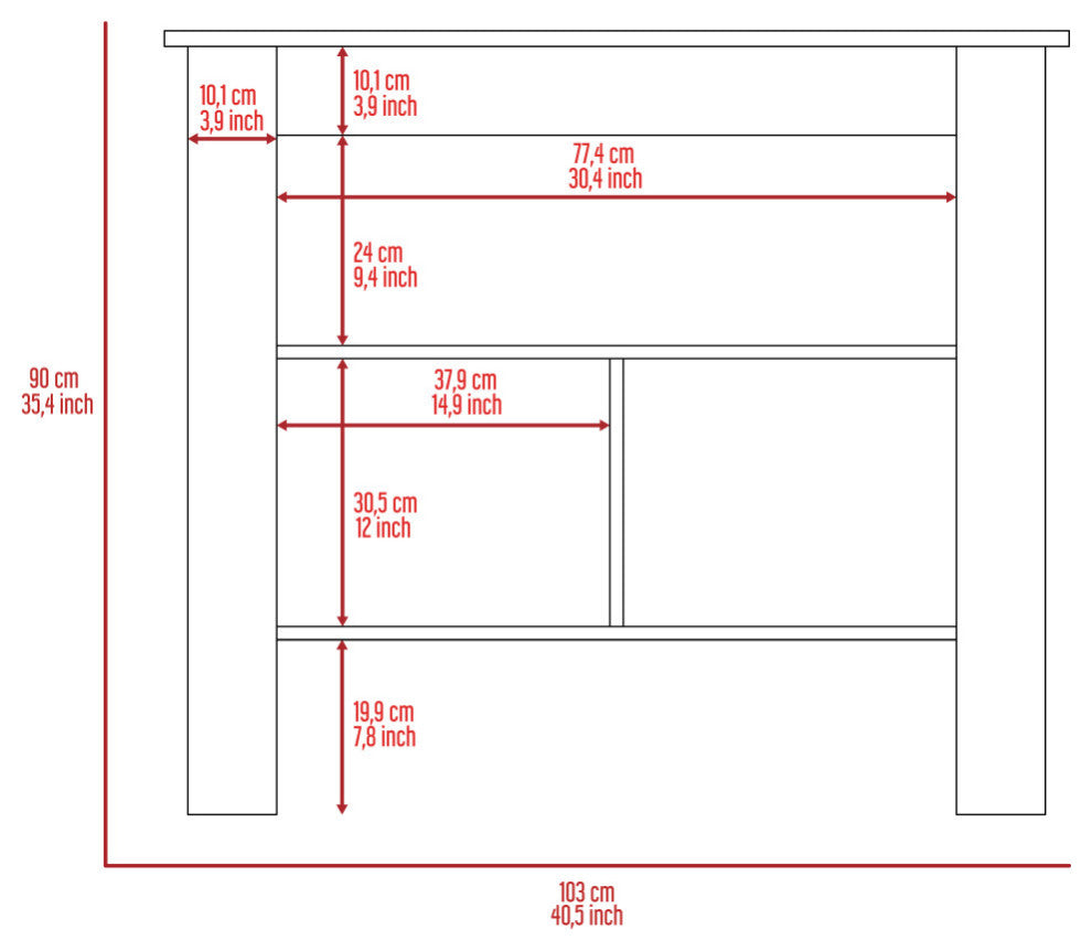 Brooklyn Kitchen Island, Dark Brown