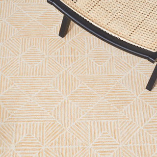 Safavieh Couture Abstract Collection ABT763 Area Rug, Gold/Ivory, 10'x14'