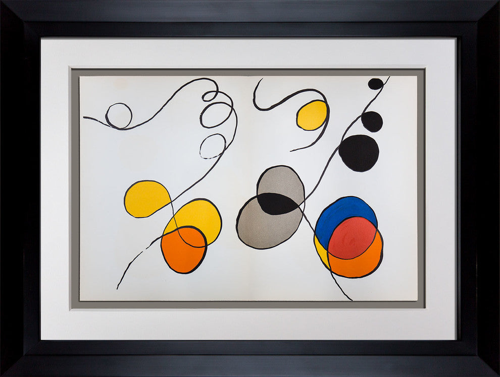 Alexander Calder Original Lithograph, 1968, Framed