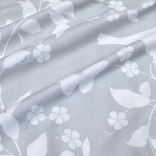 Birdsong 2 Piece Valance Set, Gray, 60"x18"