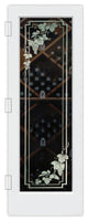 Wine Door - Vineyard Grapes Cascade - Primed - 32" x 84" - Book/Slab Door