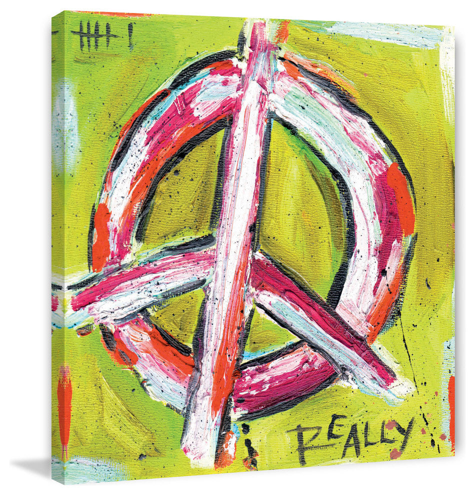 "Peace Really" Painting Print on Canvas by Tori Campisi