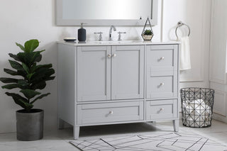 22" Traditional Grey-Light Bathroom Vanity
