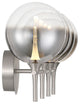 Iissa, Vanity, 4Lt, Satin Nickel, Smoked Glass