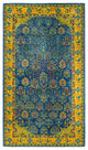Eclectic, One-of-a-Kind Handmade Area Rug Blue, 13' 10" x 7' 10"
