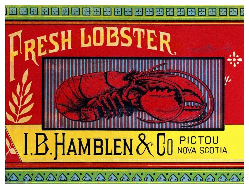 "Fresh Lobster" Digital Paper Print by Retrolabel, 42"x32"