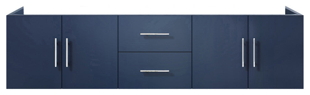 Geneva Transitional Navy Blue 72" Vanity Cabinet Only