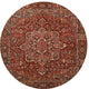 Ahgly Company Indoor Round Traditional Area Rugs, 4' Round