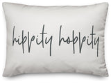 Gray Script Hippity Hoppity 14x20 Lumbar Pillow