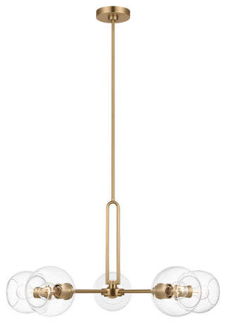 Codyn 5-Light Chandelier, Satin Brass