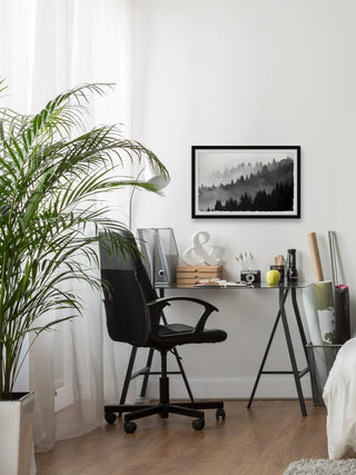 "Foggy Dawn" Framed Painting Print, 45x30