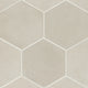 Makoto 10"x10" Hexagon Porcelain Tile (18pc - 10.76sqft), Kumo Gray
