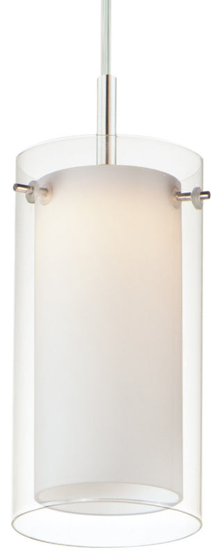 Maxim 12289CLSW Duo 5"W LED Mini Pendant - Satin Nickel