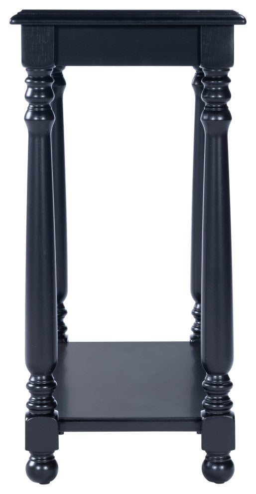 Devane Chairside Table, Black Licorice