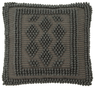 Safavieh Darvey Pillow Charcoal 20" X 20"