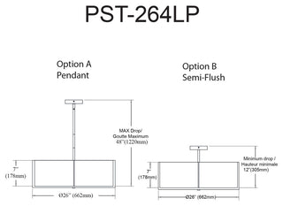 White Contemporary Pendant With Matte Black Metal