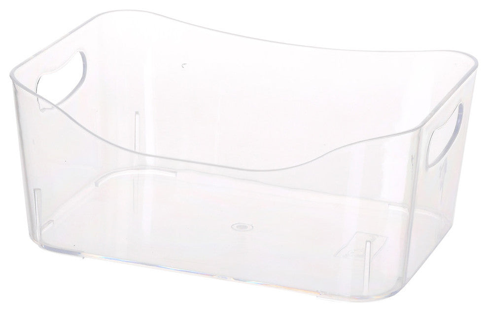 Open Bin Storage Basket Under Cabinet Caddy, Clear