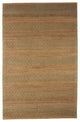 8" x 10" Seafoam and Tan Bohemian Striped Area Rug