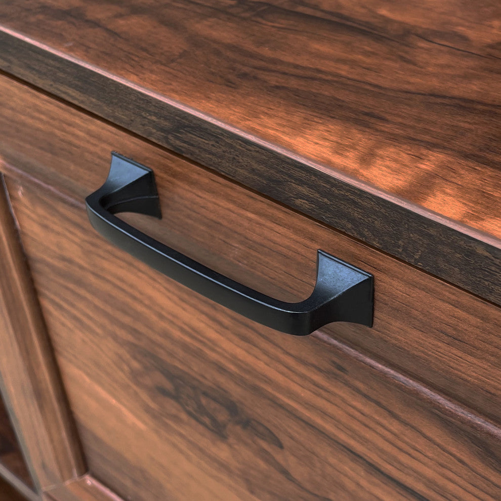 Graham 31.5" Wide 2 Drawer Modern Lateral Filing Cabinet, Walnut Wood Grain